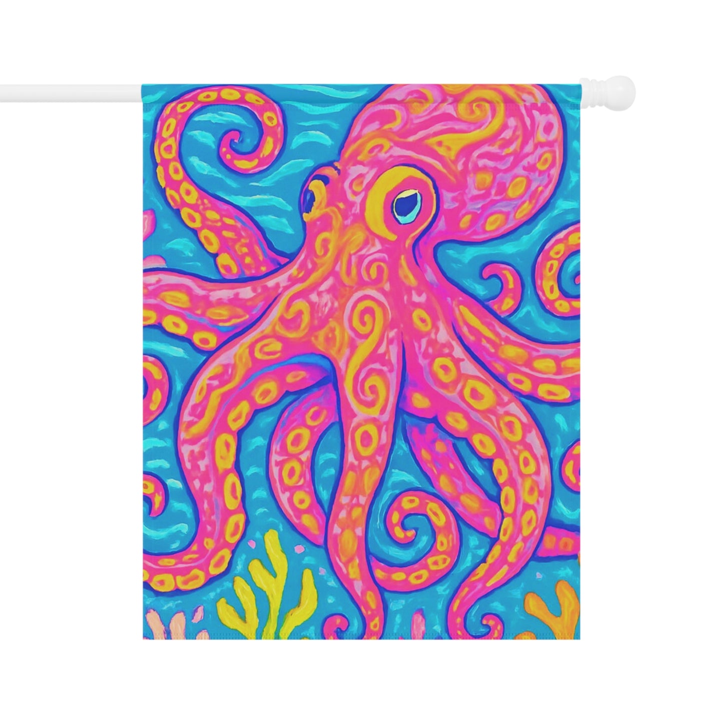 Tropical Garden Flag - Perfect for Outdoor Decor / Octopus Kraken Joe