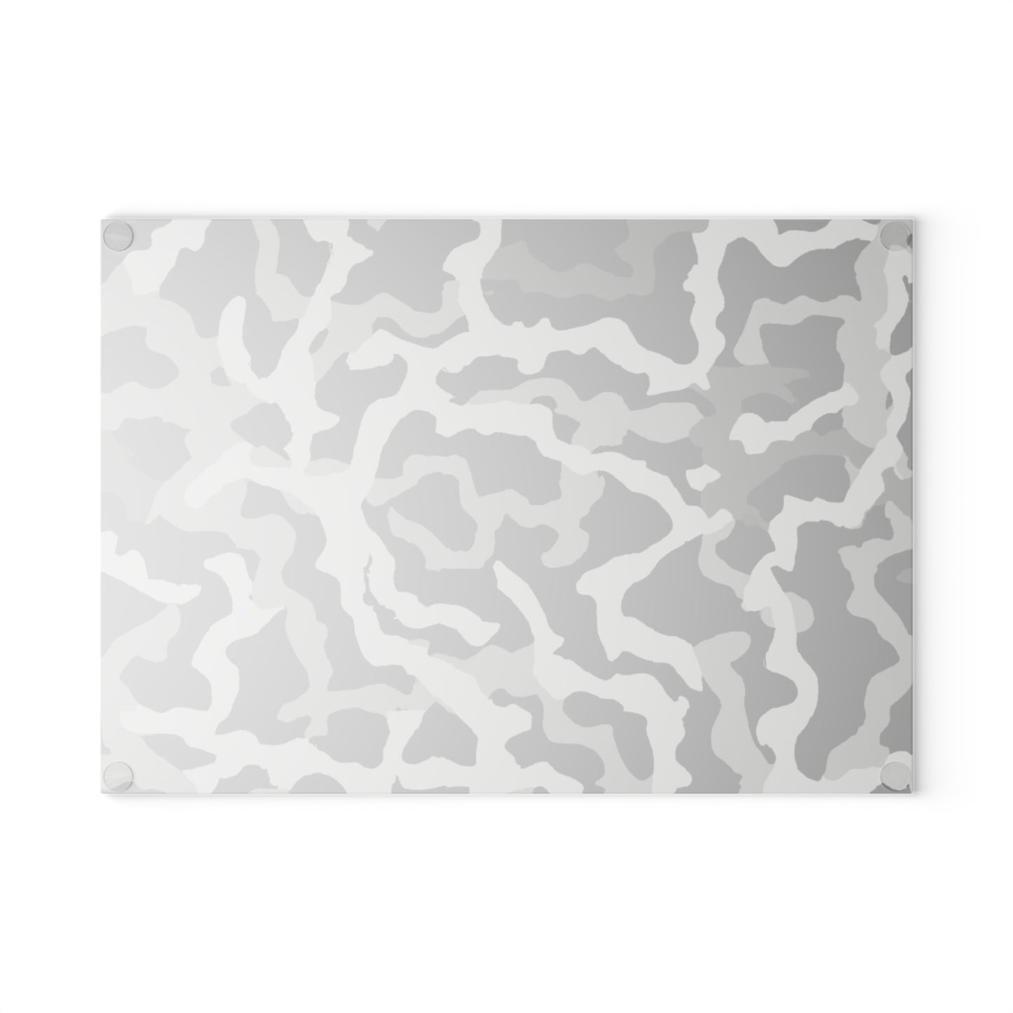 Glass Cutting Board, 2 sizes - Coral Threads/Noir