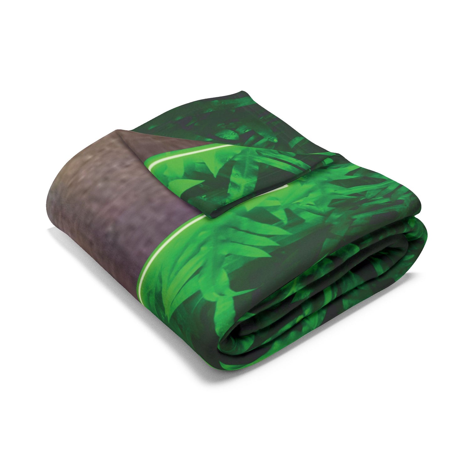 Head of Christ Religious Fleece Blanket - Colorful Tropical Glow Design