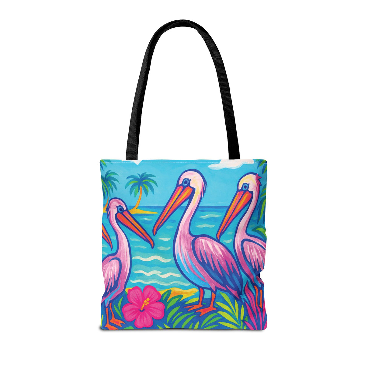 Beach Pelican Party Tote Bag - 3 Sizes