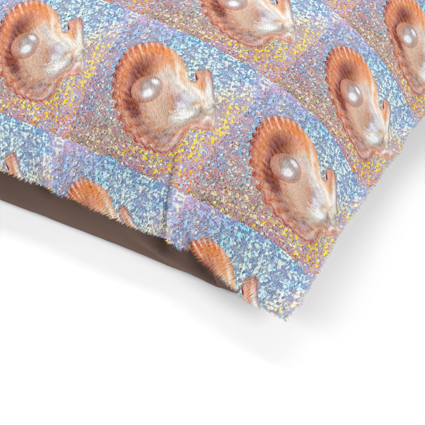 Pet Bed - Cozy and Fun Dog or Cat Bed for Beach Lovers / Disco FW Peach Pearl