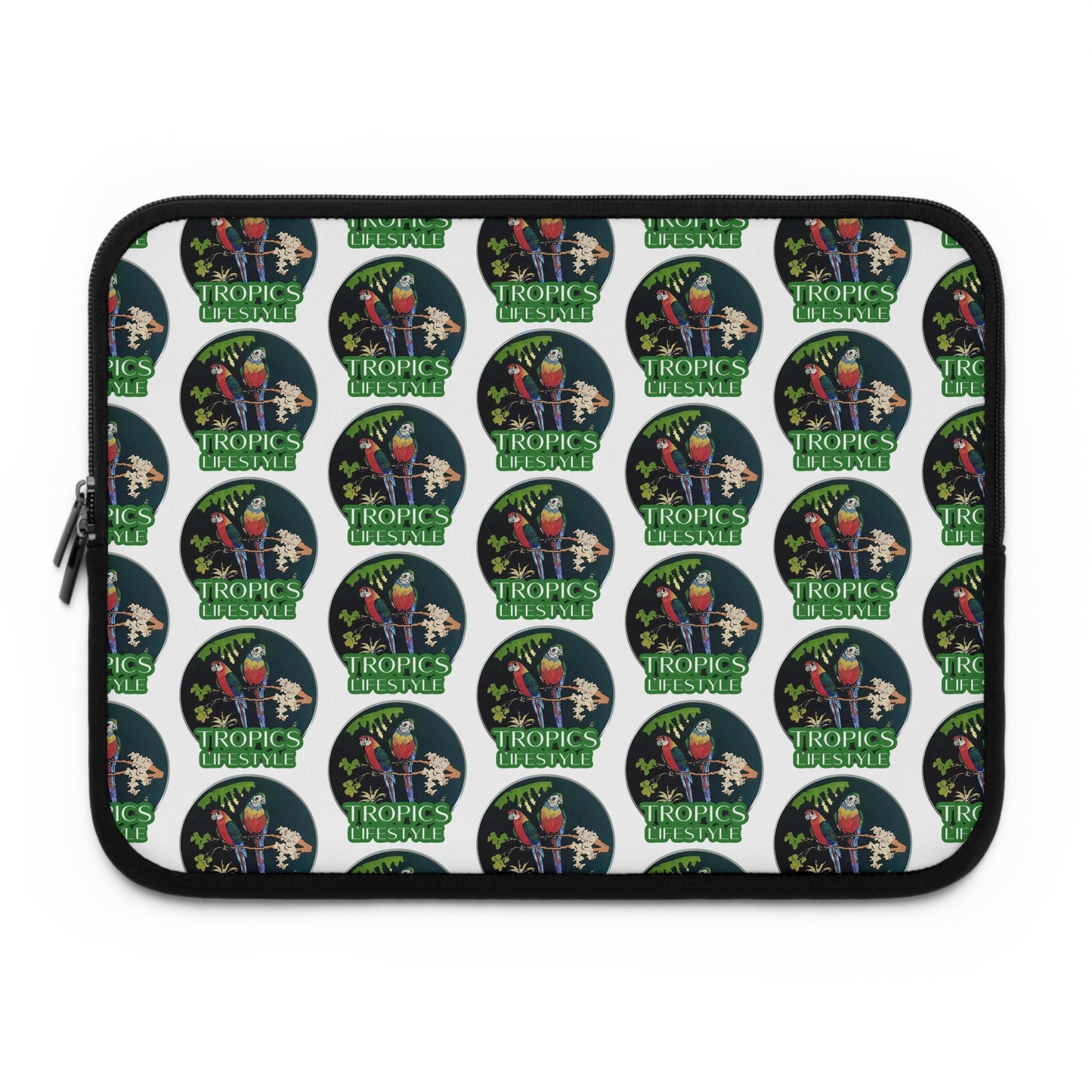 Tropical Laptop Sleeve, 5 Sizes - Perfect for Beach Lovers & Students / Two Brazilian Parrots
