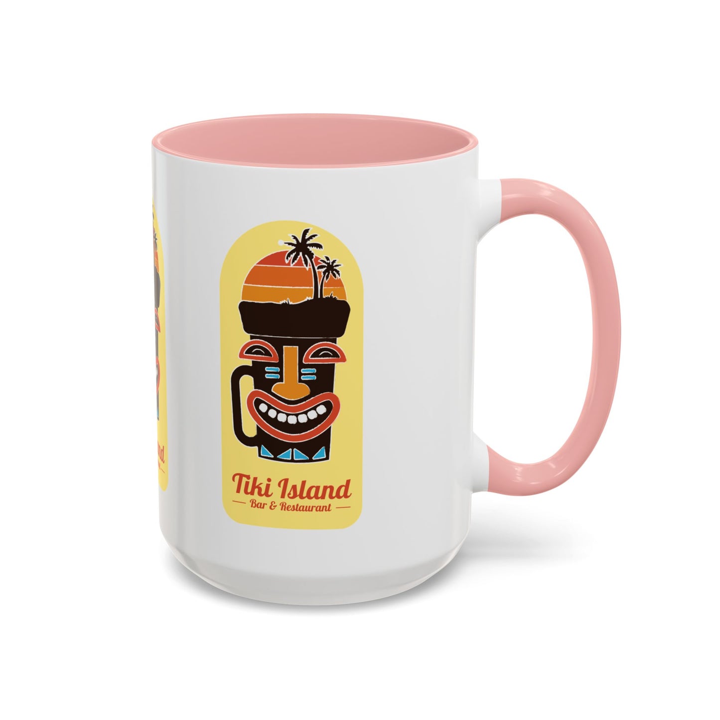 Copy of Tiki Island Accent Coffee Mug, 8 Colors - Fun Tropical Drinkware for Beach Vibes, Yellow