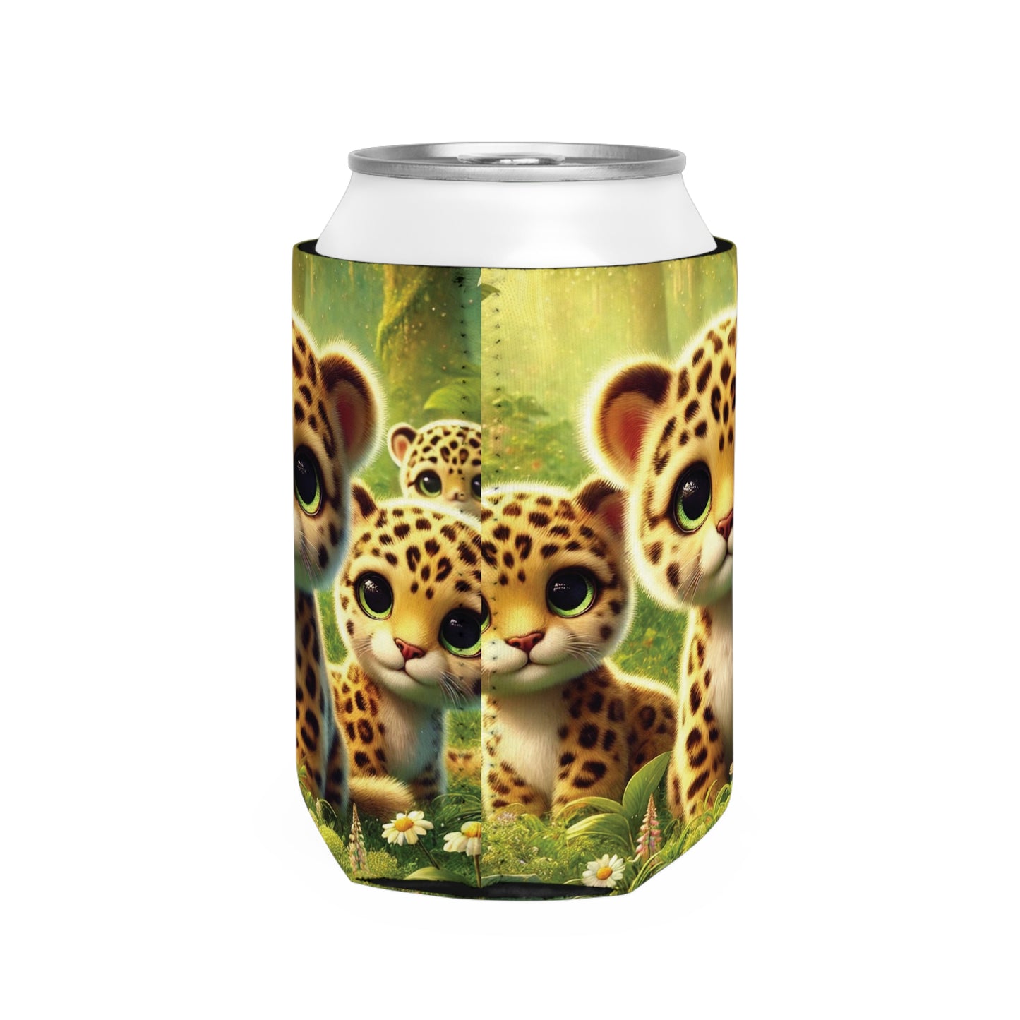 Baby Jaguars Can Cooler Sleeve - Perfect for Outdoor Picnics