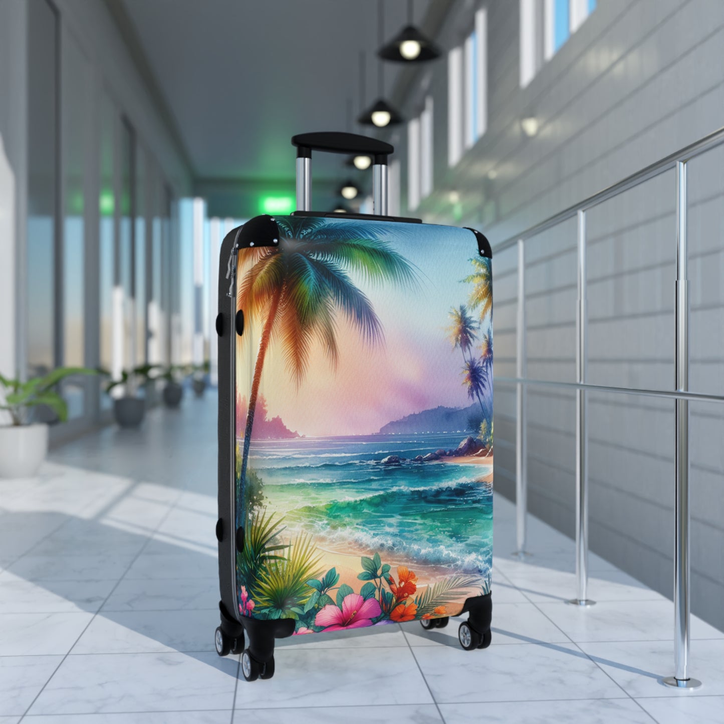 Tropical Suitcase - Stylish Travel Luggage for Adventurers / Bay of Peace