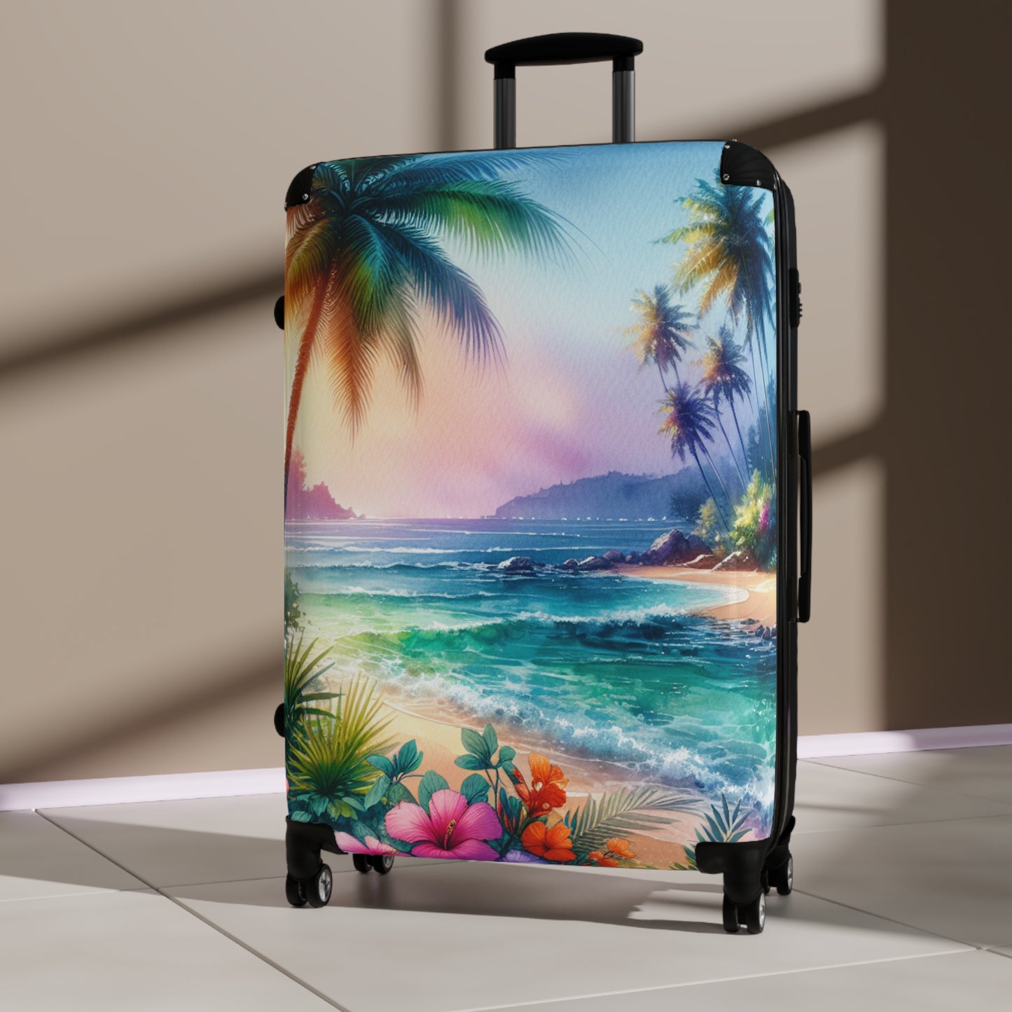 Tropical Suitcase - Stylish Travel Luggage for Adventurers / Bay of Peace