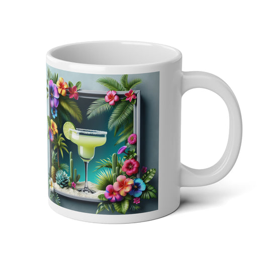 Jumbo Mug, 20oz, Margarita Time | Tropical Coffee Cup
