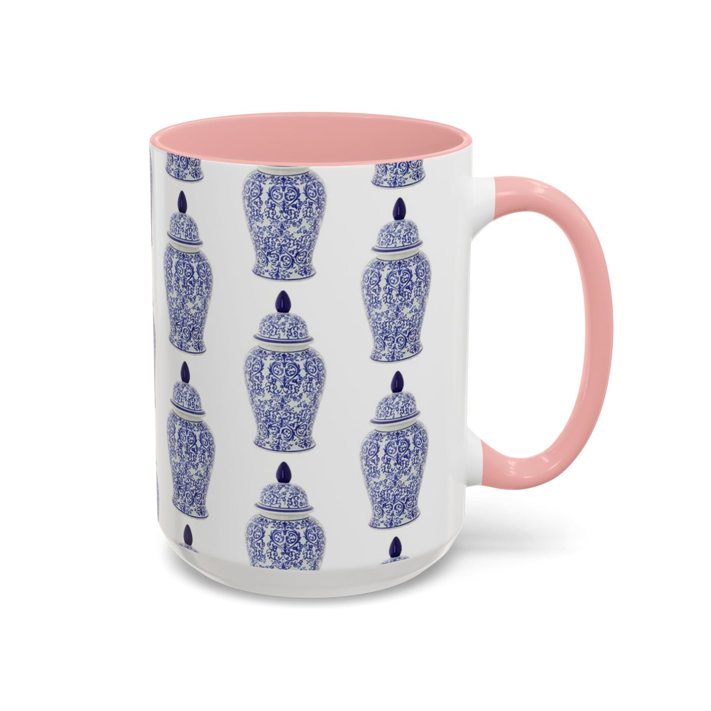 Accent Coffee Mug (11, 15oz), Blue Ginger Jar, Various Colors