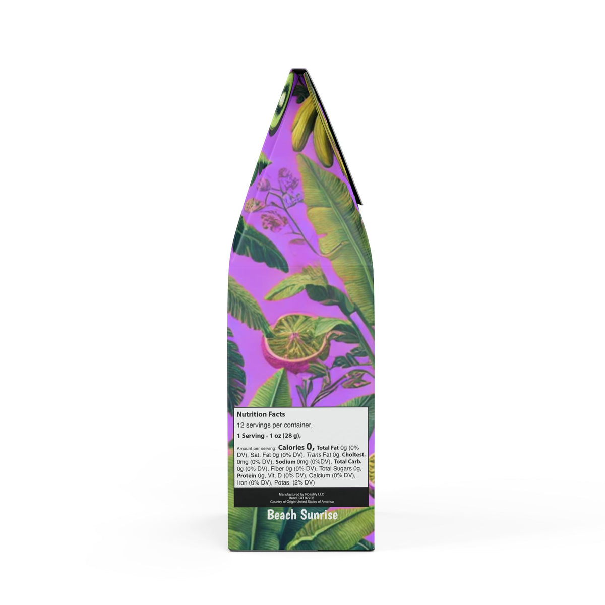 Beach Sunrise Blend™ (Light Roast) Specialty Grade Craft Coffee / Palms and More Tropical Fruit, Lilac