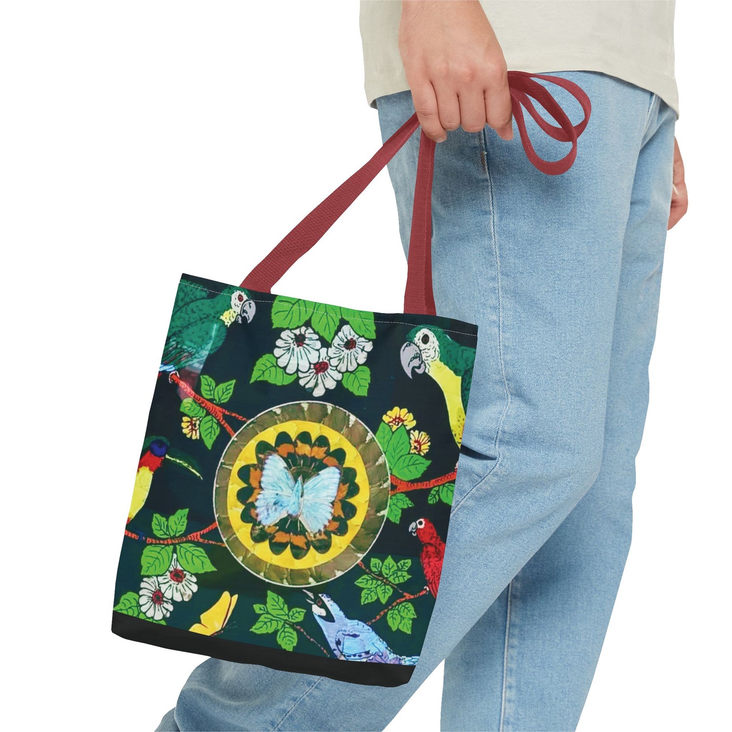 Parrots & Butterfly/Real Wings Tote Bag - 3 Sizes