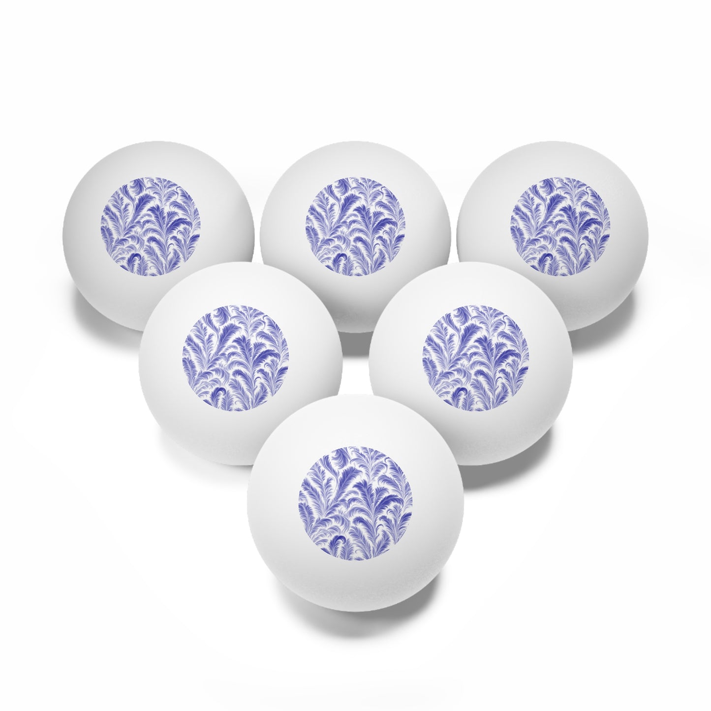 Tropical Paradise Ping Pong Balls - 6 Pack with Rocco Blue