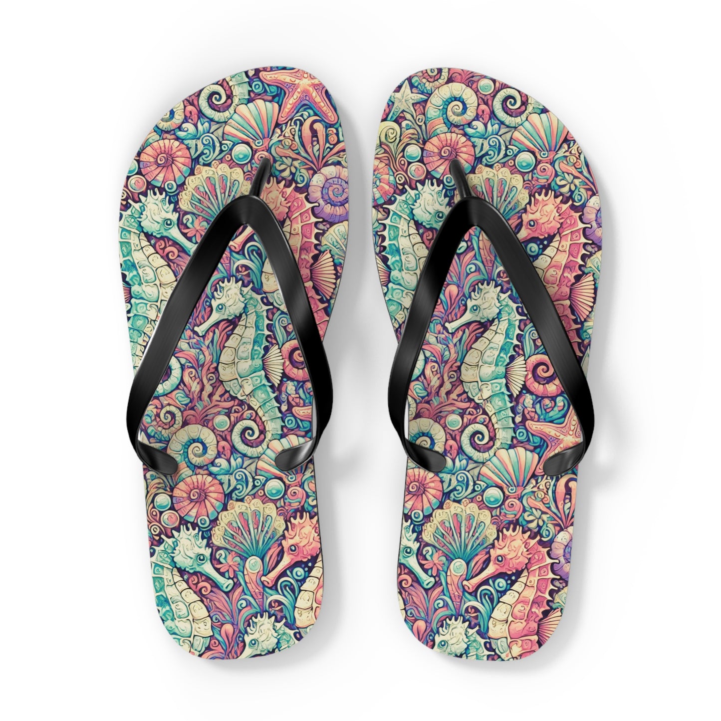 Flip Flops - Seahorses/Retro