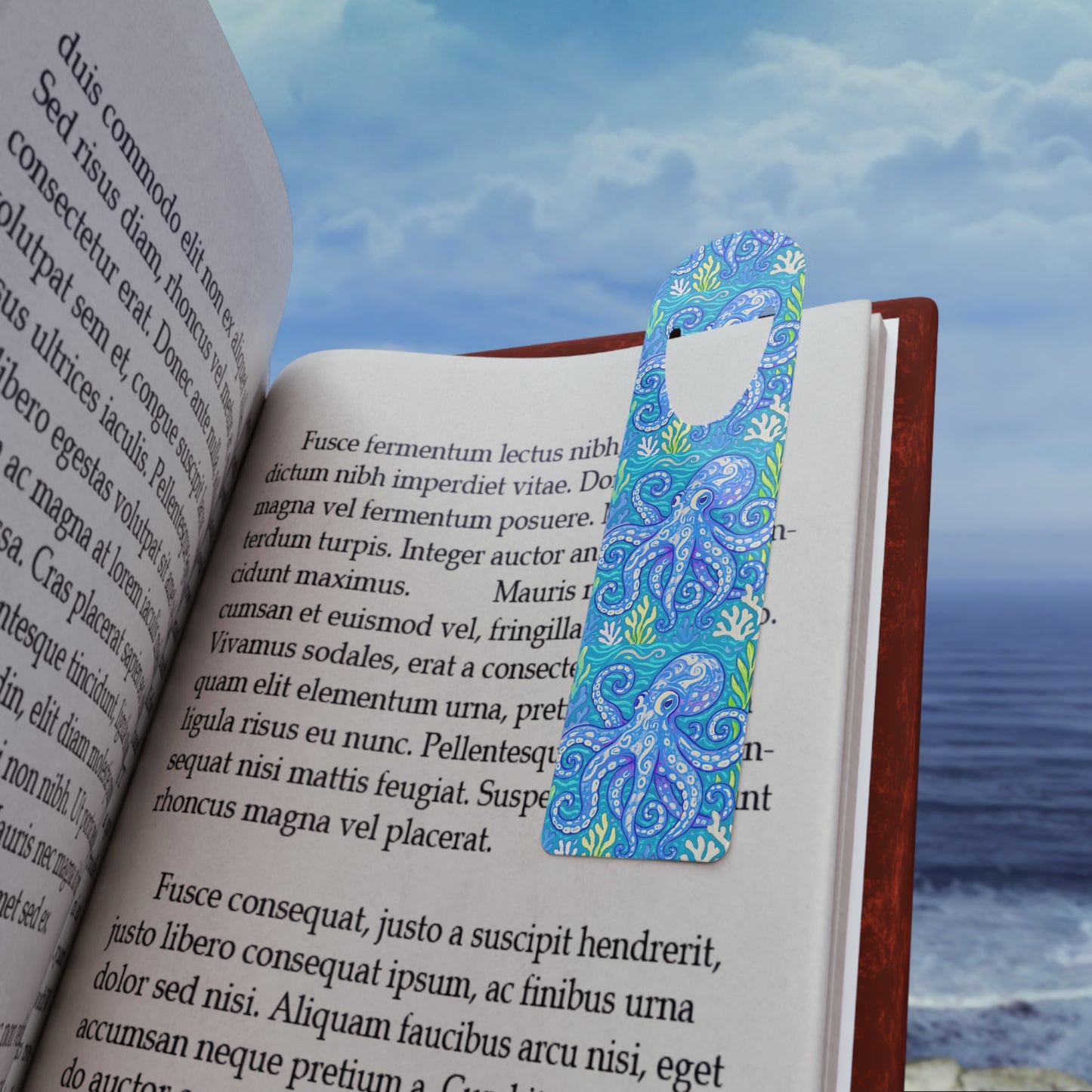 Bookmark - Aluminum, Kraken Joe / Blue