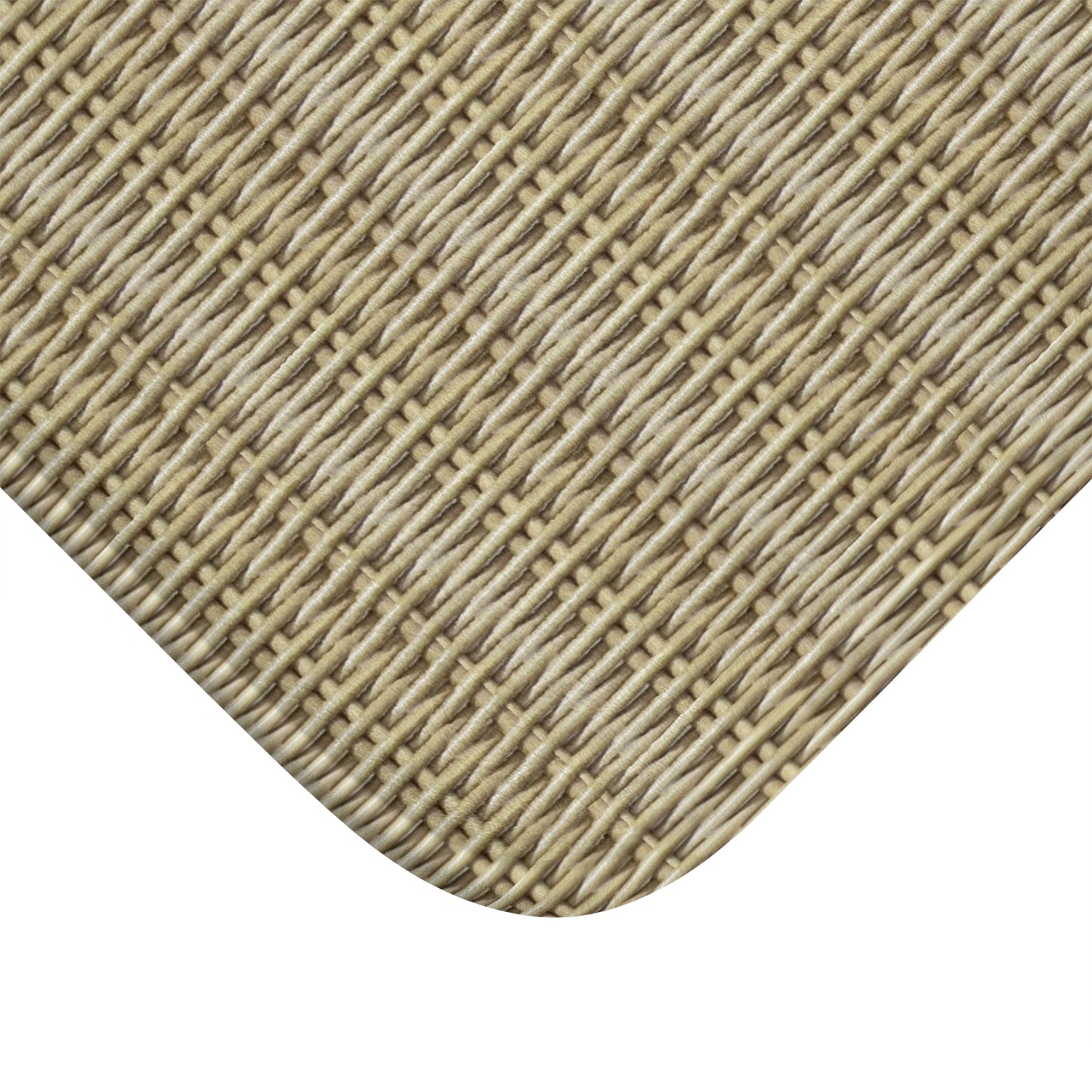 Flat Wicker Beach Weave Bath Mat, 2 Sizes - Tropical Vibes for Home Decor