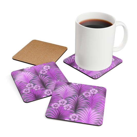 Coaster Set - Sunrise Palms/Amethyst