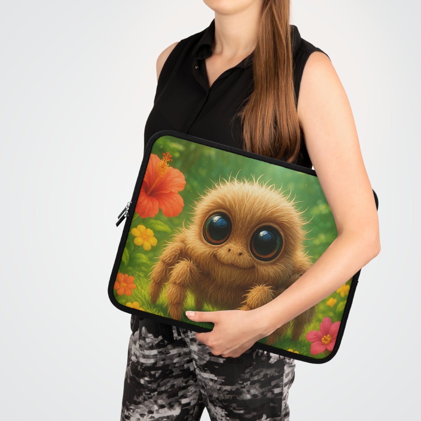 Tropical Laptop Sleeve, 5 Sizes - Perfect for Beach Lovers & Students / Baby Spider