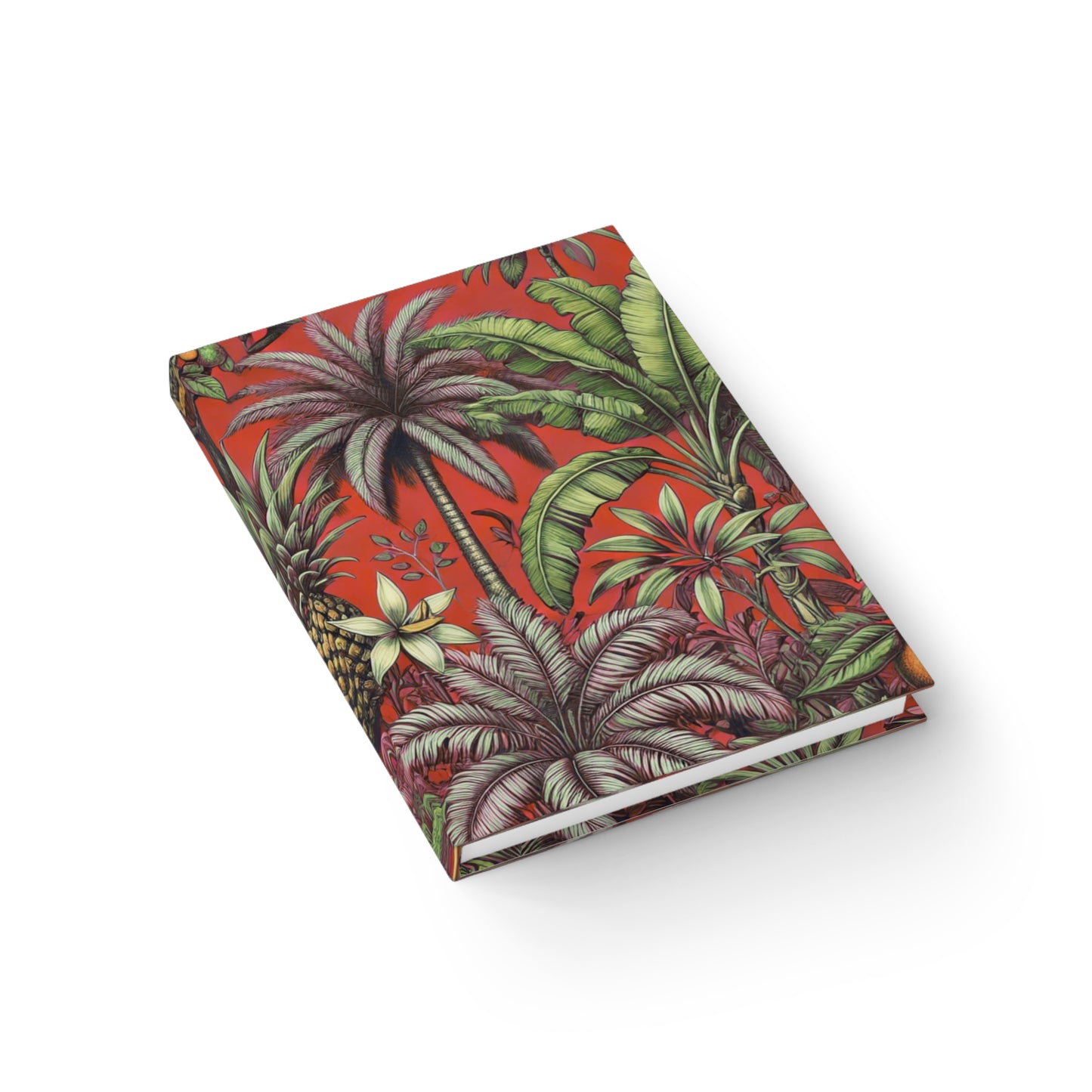 Tropical Fruit/Red Journal - 5" x 7"