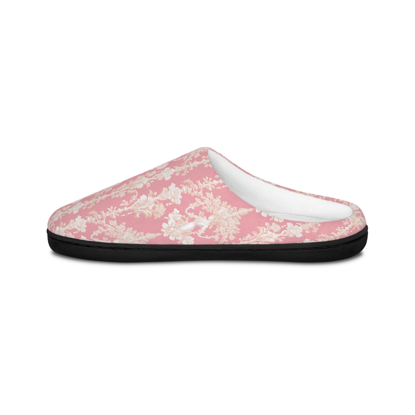 Women's Indoor Slippers - Pearl Lady Toile, hibiscus pink