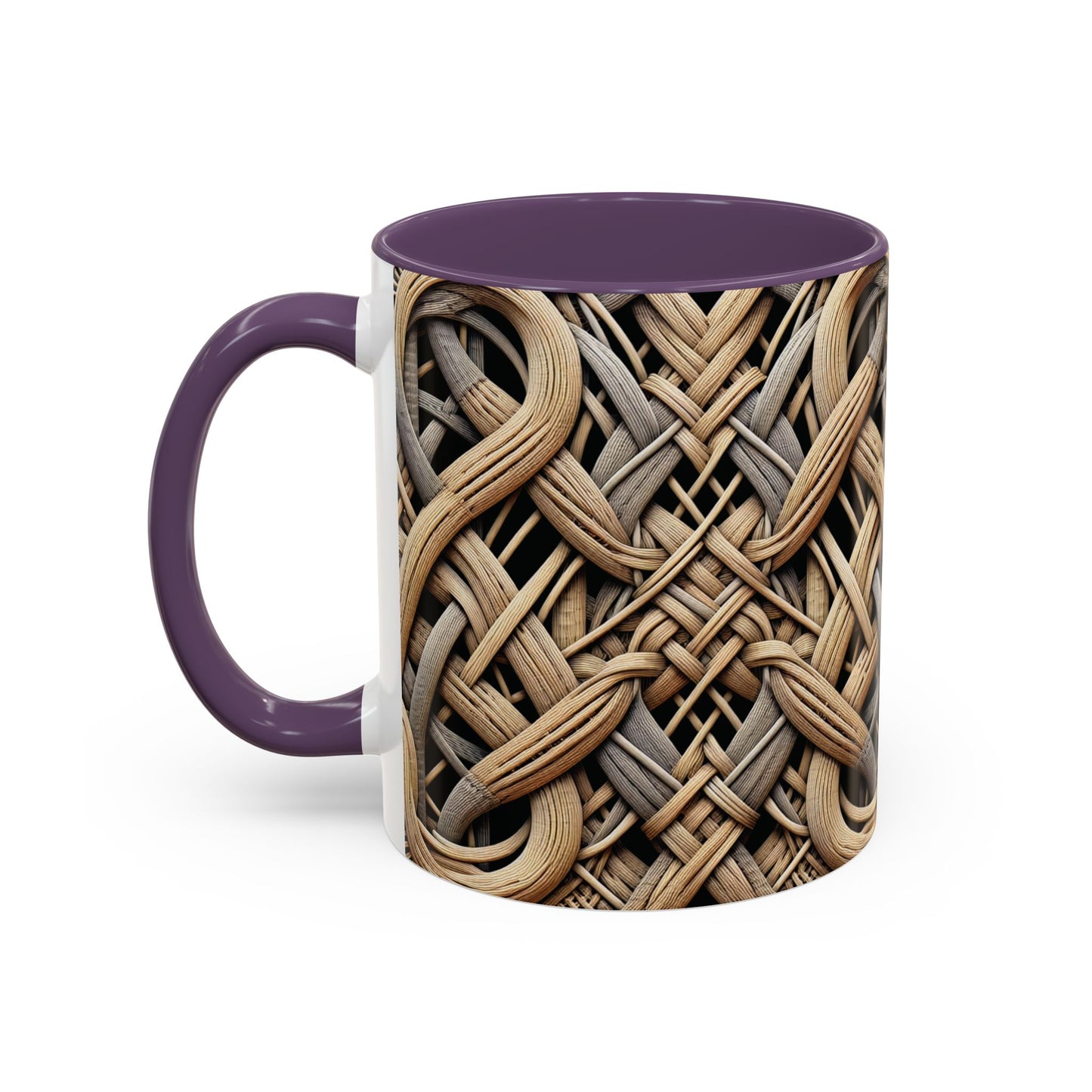 Accent Coffee Mug (11, 15oz), 8 Colors - Beach Wicker