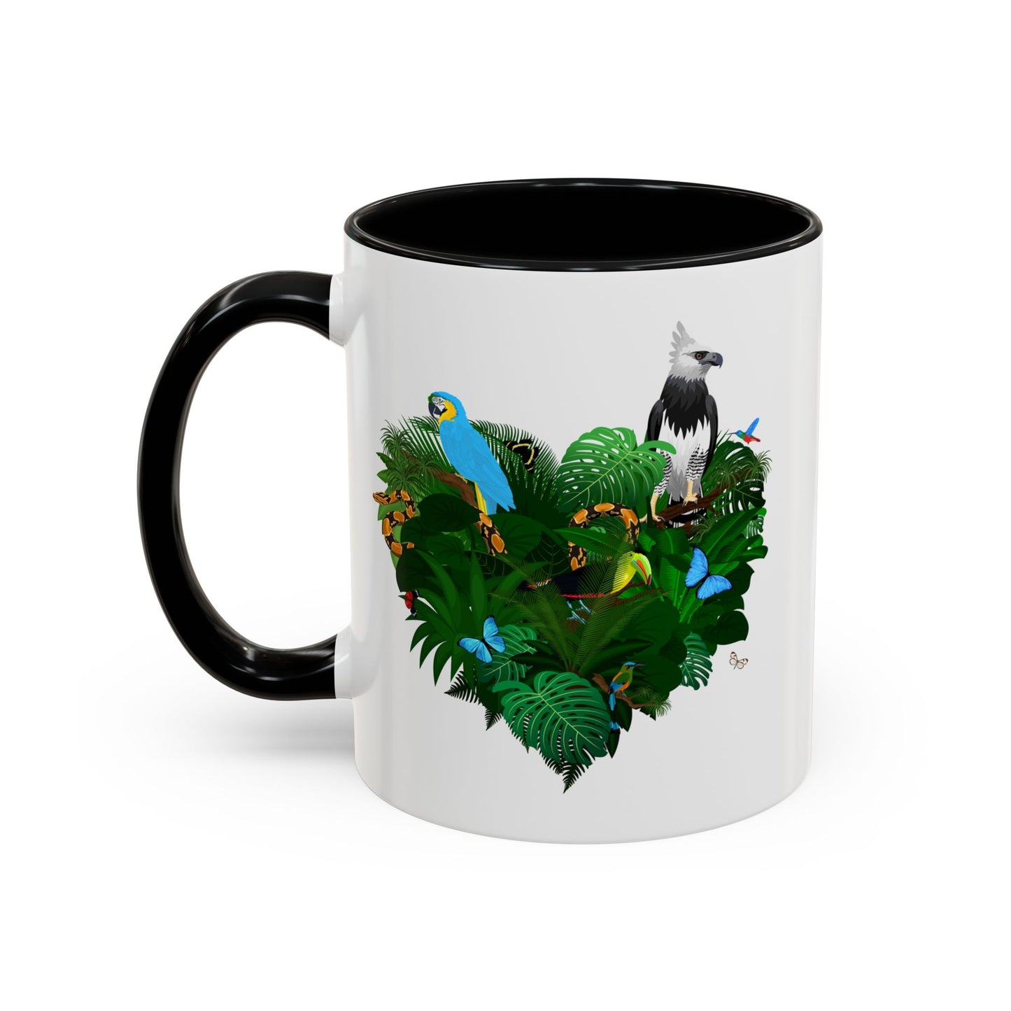 Accent Coffee Mug | Tropical-Inspired Drinkware / Rainforest Love