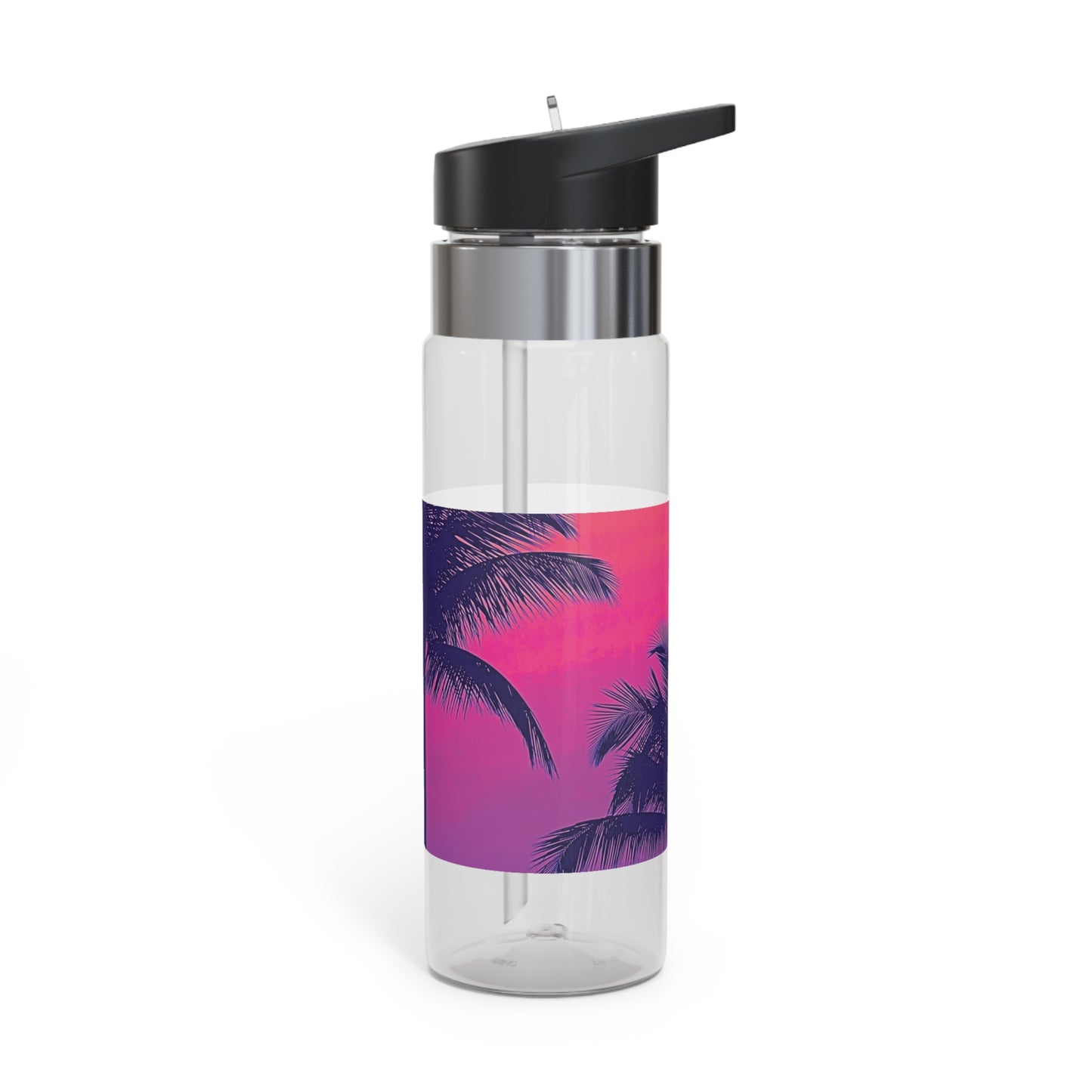 Tropical 20oz Tritan Sport Water Bottle -  Leakproof, Lightweight, BPA-Free / Palm Glow Pop