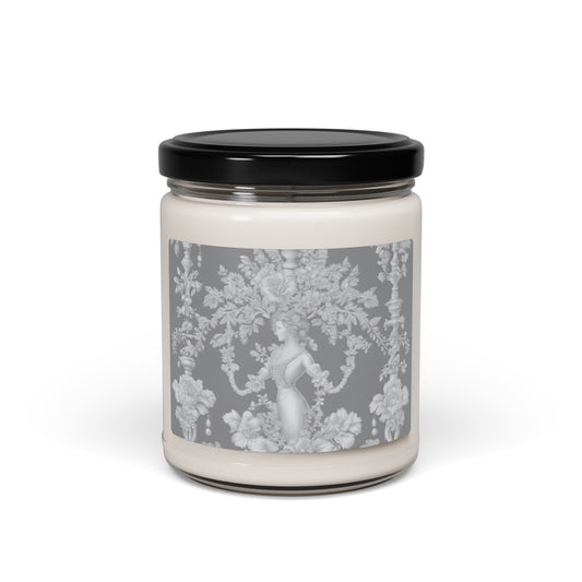 Scented Soy Candle, 9oz, Pearl Lady Toile, Slate