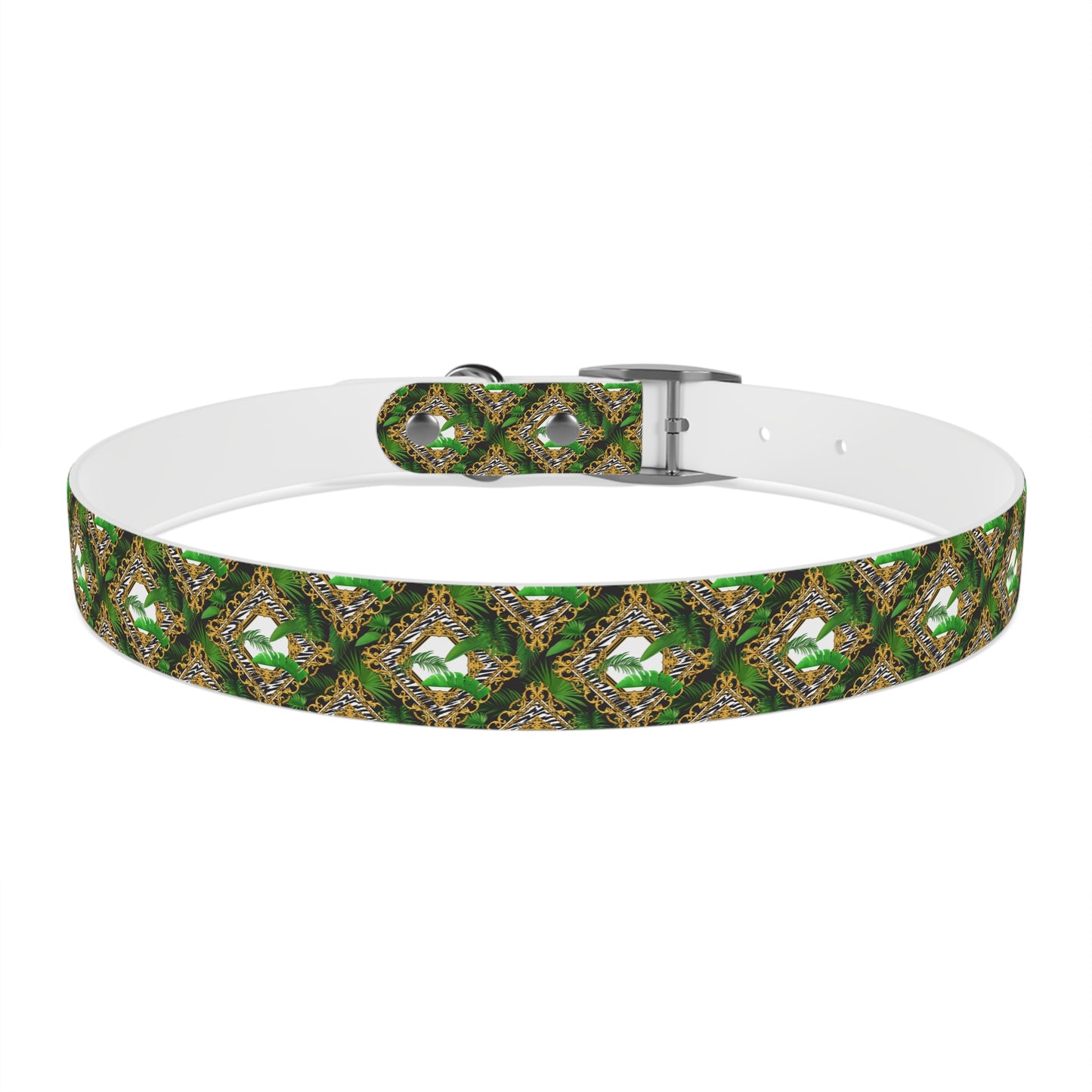 Dog Collar - Jungle Luxe White