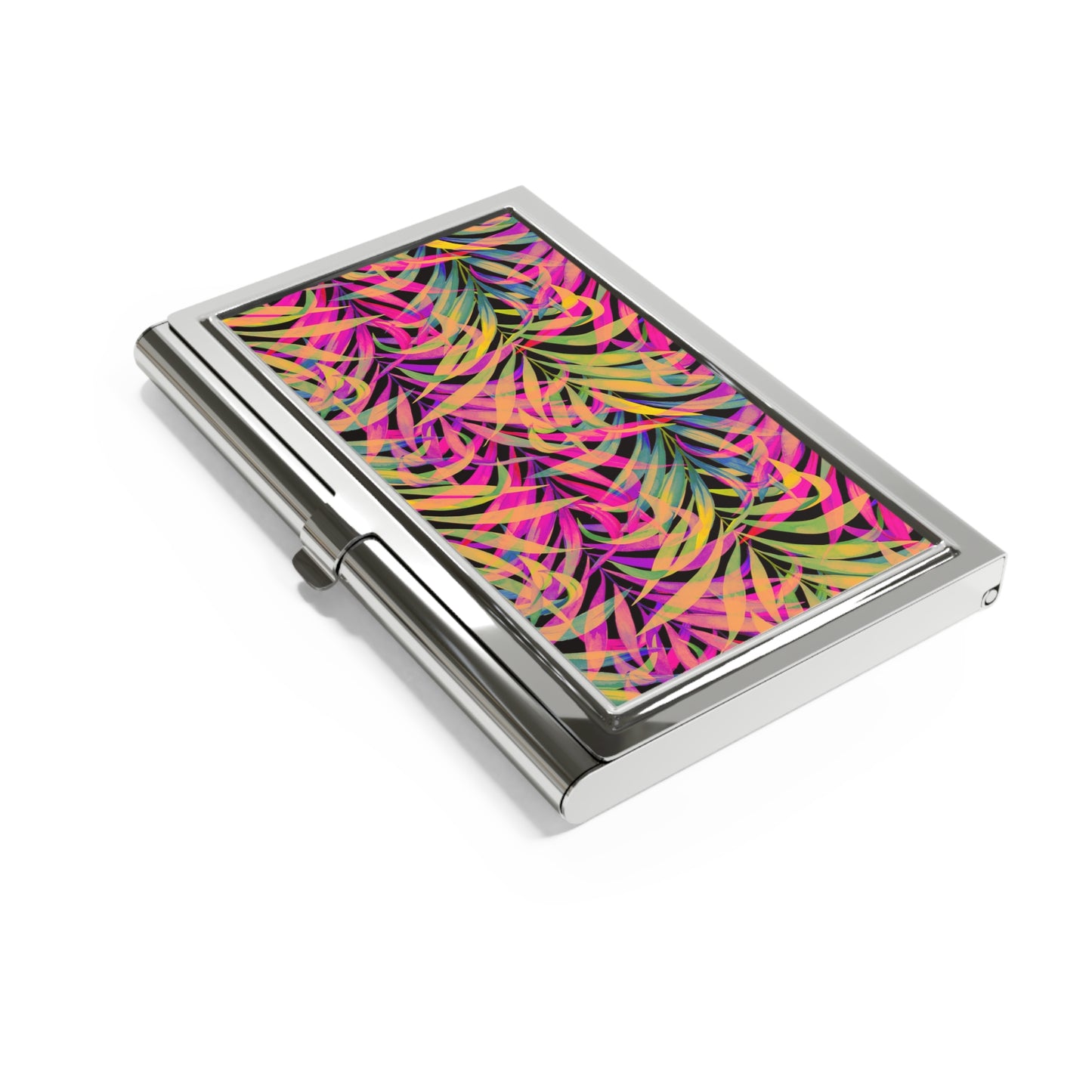 Business Card Holder - Rainbow Fronds