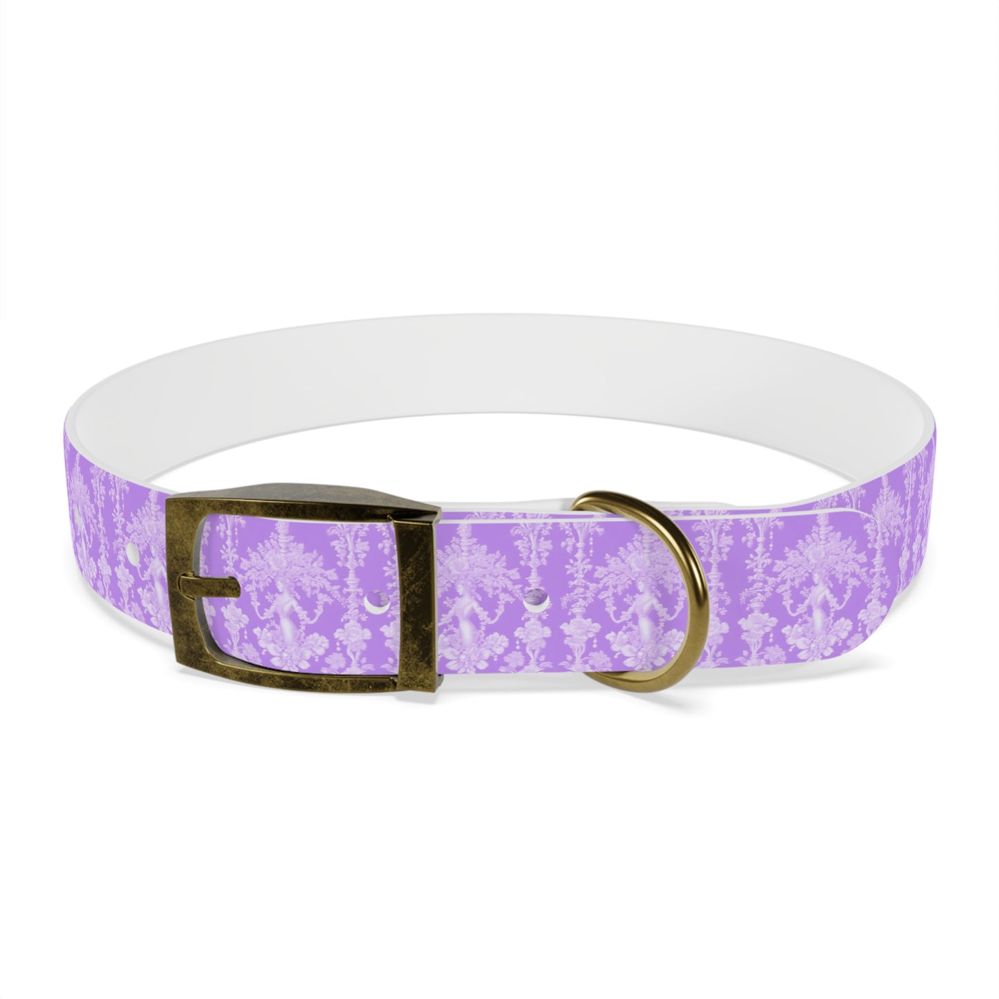 Dog Collar - Pearl Lady Toile, purple