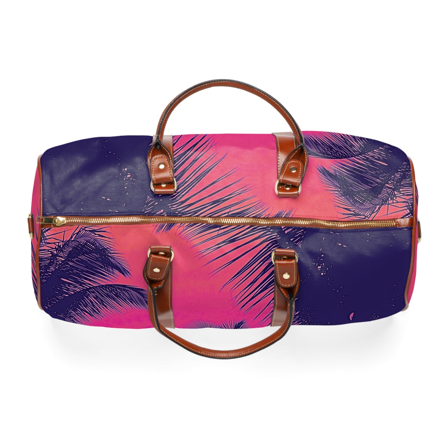Tropical Waterproof Travel Bag - Perfect for Beach Getaways / Palm Glow, POP