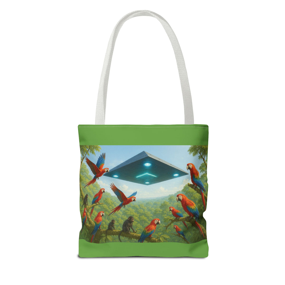 UFO and Macaws Tote Bag - 3 Sizes