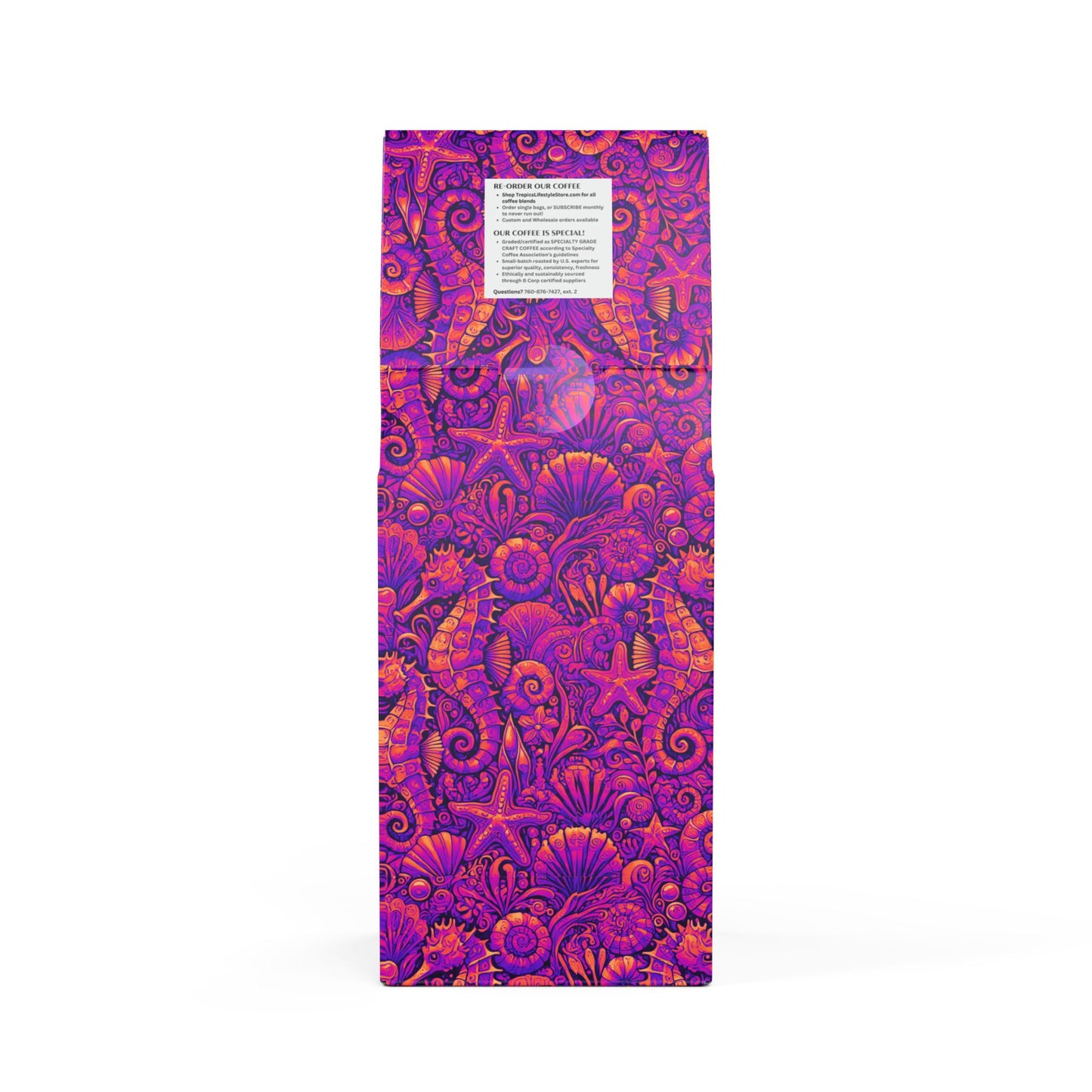 Beach Sunrise Blend™ Blend (Light Roast) Specialty Grade Craft Coffee / Seahorse Trio, Heatwave