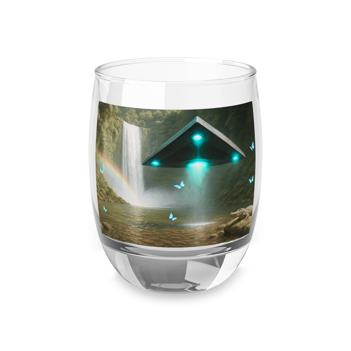 Whiskey Glass, UFO and Waterfall