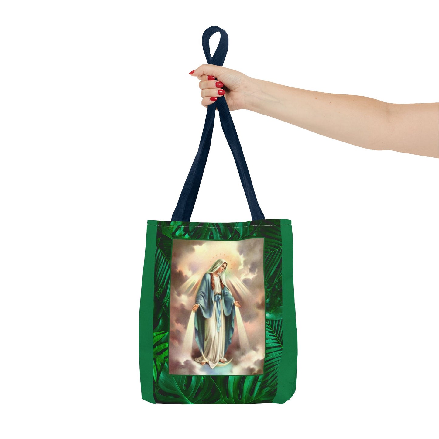 Religious Our Lady of Grace Tropical Tote Bag - 3 Sizes