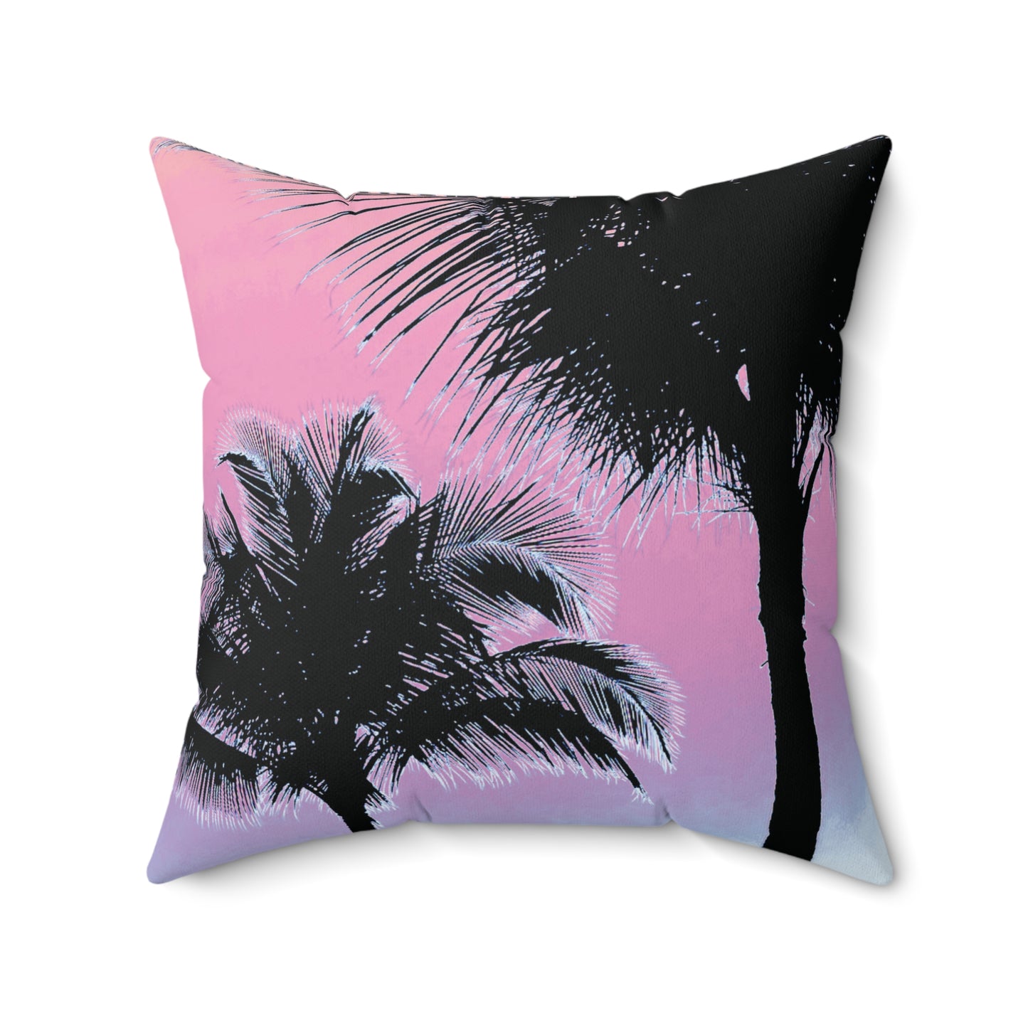 Decorative Pillow - Accent Cushion, 4 Sizes / Palm Glow Pastels