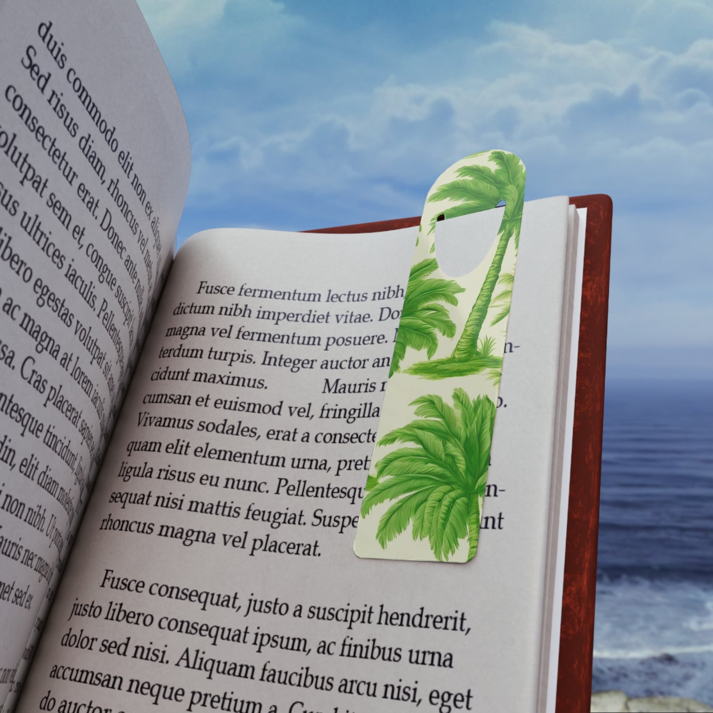 Bookmark - Aluminum, Playful Palms Toile