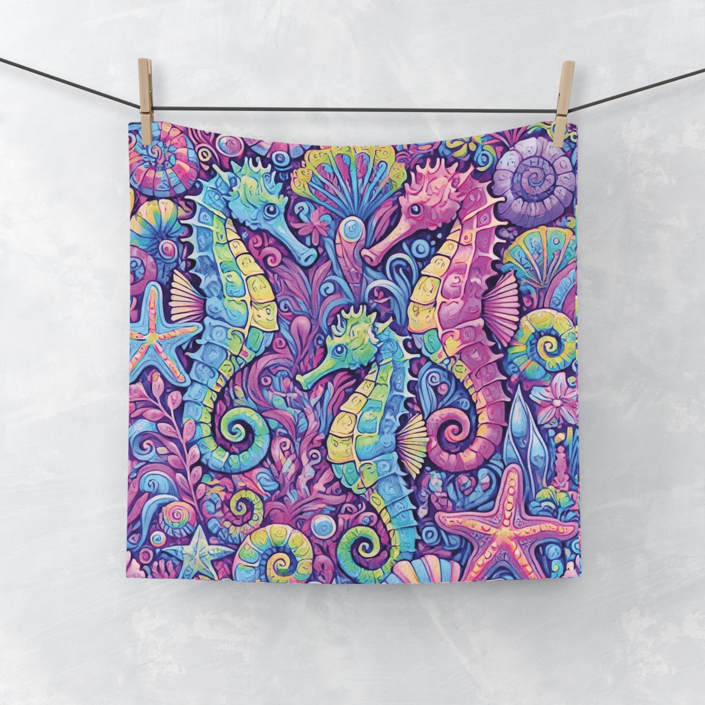 Face Towel - Seahorse Trio/Fantasy Pop