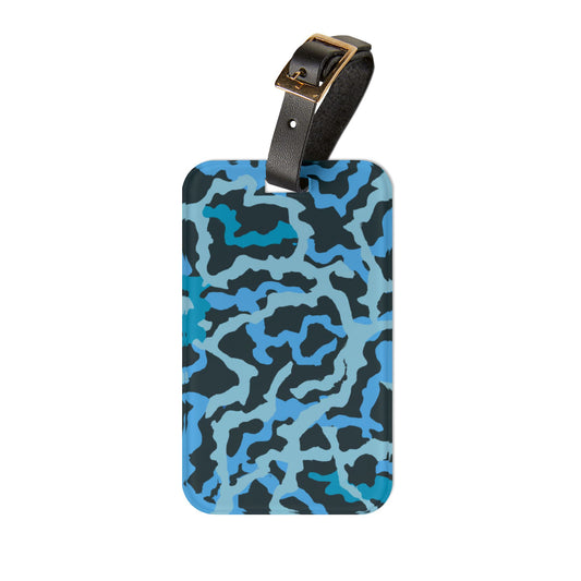 Luggage Tag - Coral Threads/Blue