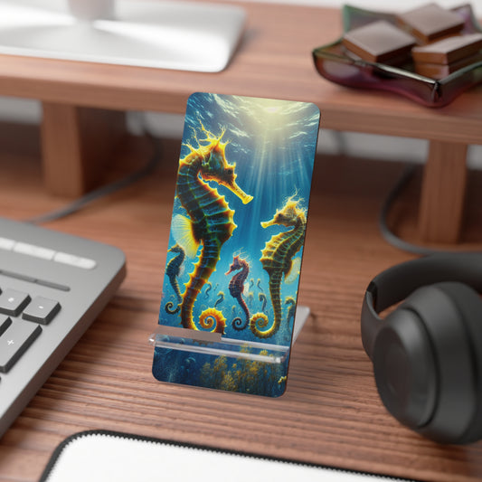 Stylish Smartphone Display Stand - Seahorse Party
