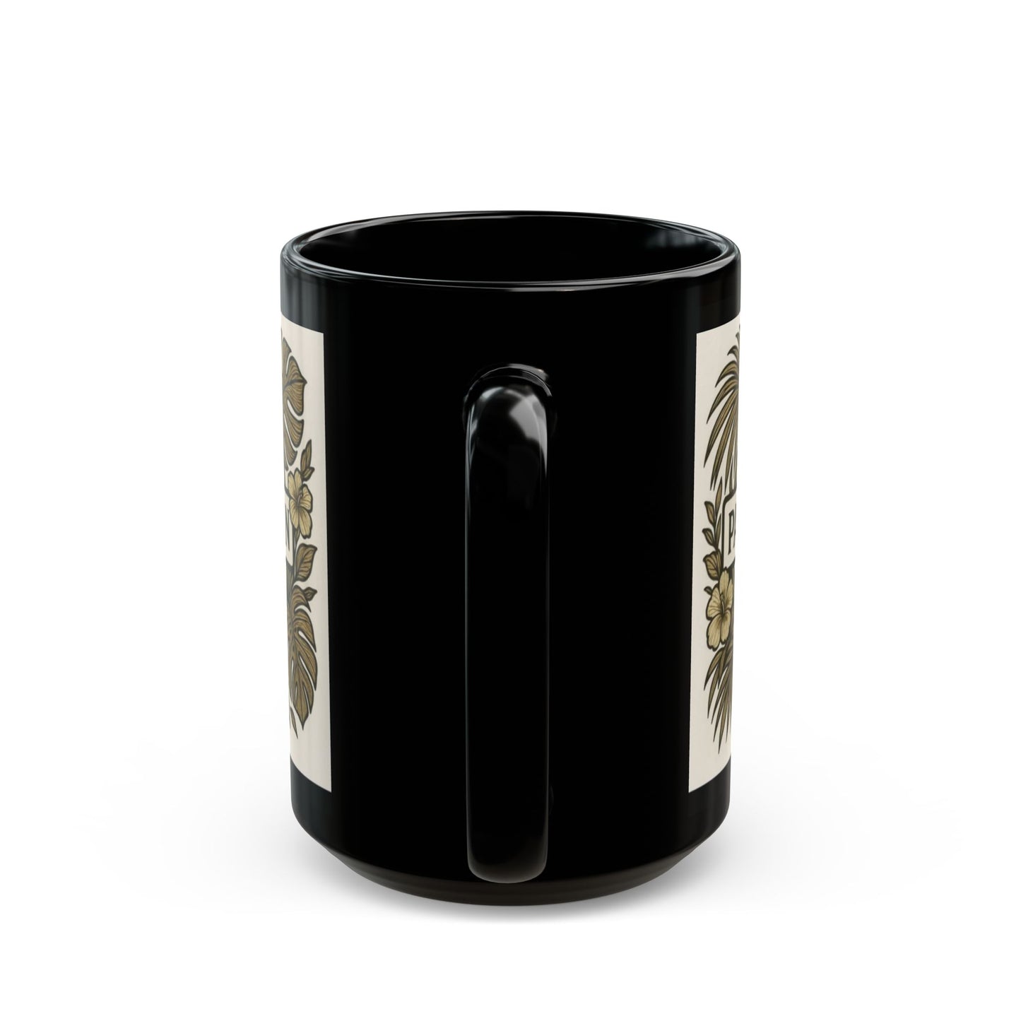 Black Coffee Mug - Palm & Bean Coffee Club