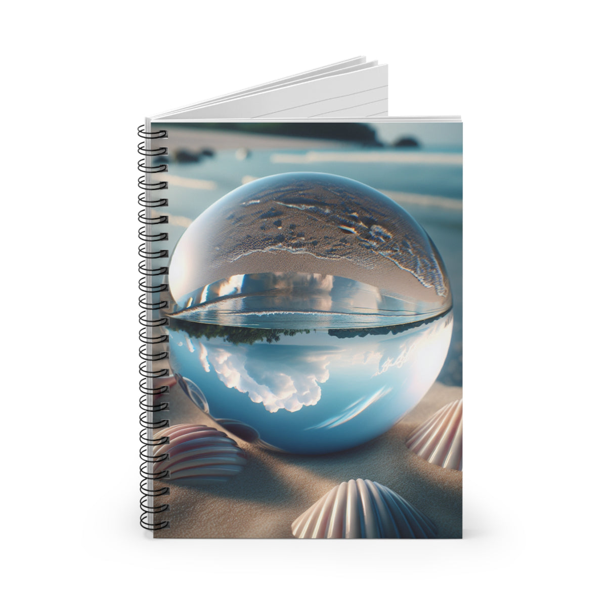 Spiral Notebook - Beach Illusion Ball