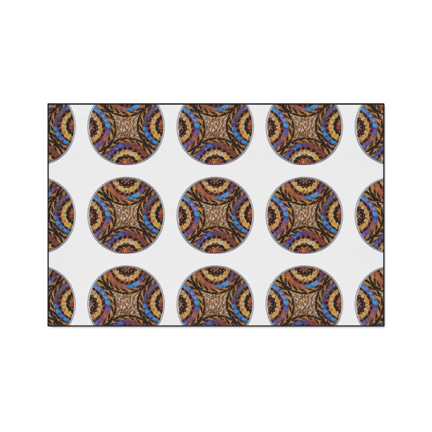 Heavy Duty Floor Mat, 5 Sizes – Tropical Area Rug for Home Décor / Real Butterfly Wing Plate #3