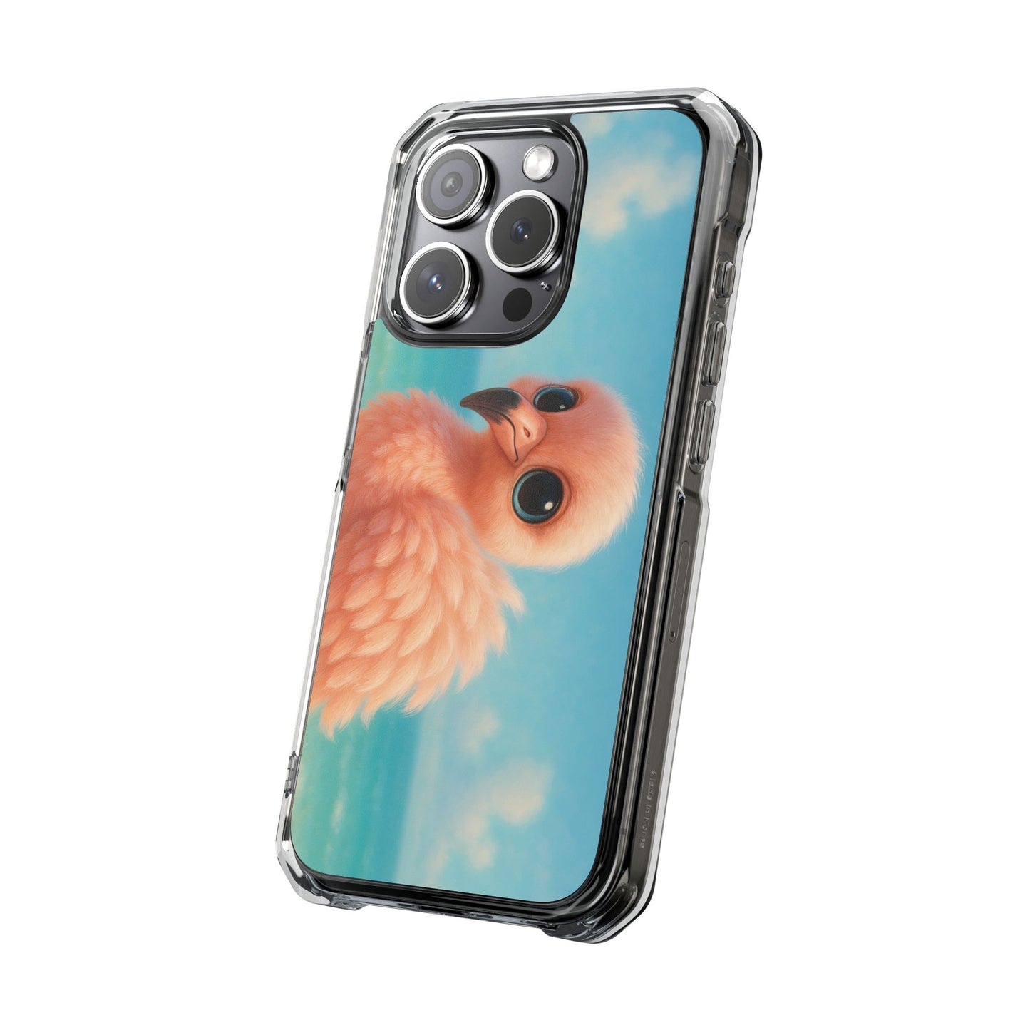 Baby Flamingo Magnetic Clear Phone Case, Many Models