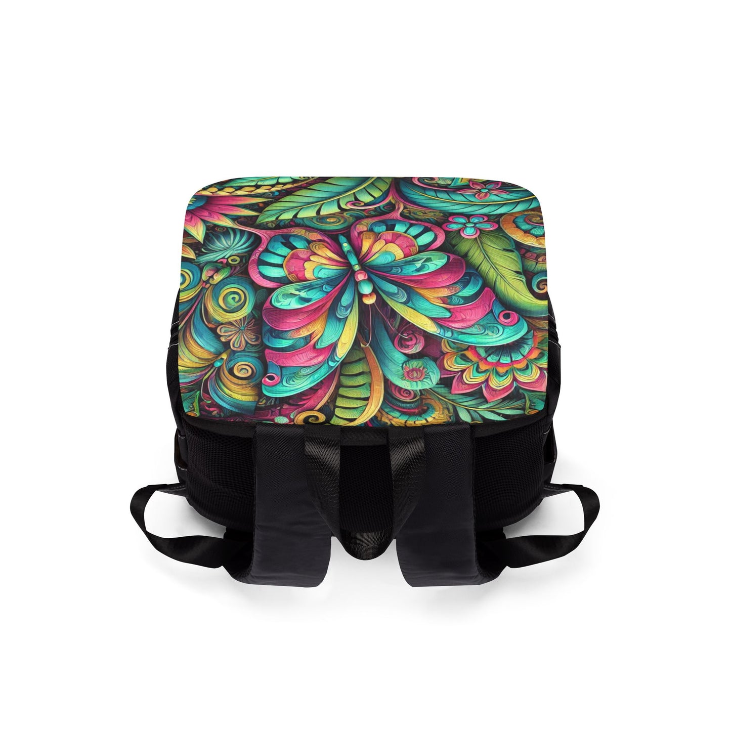 Rainbow Butterfly Pop Casual Backpack - Perfect for Everyday Adventures
