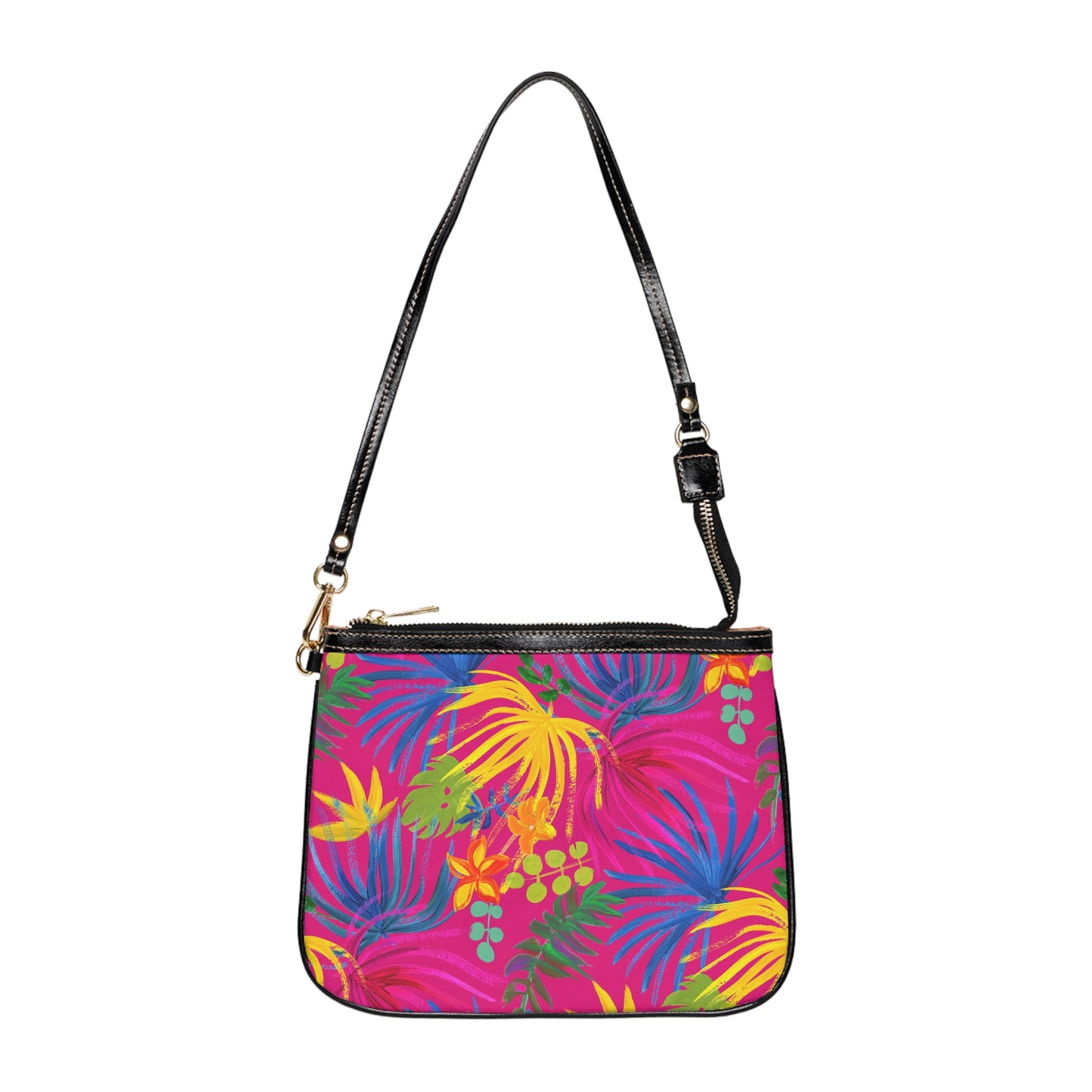 Tropical Small Shoulder Bag | Stylish Crossbody Purse / Exotic Flora