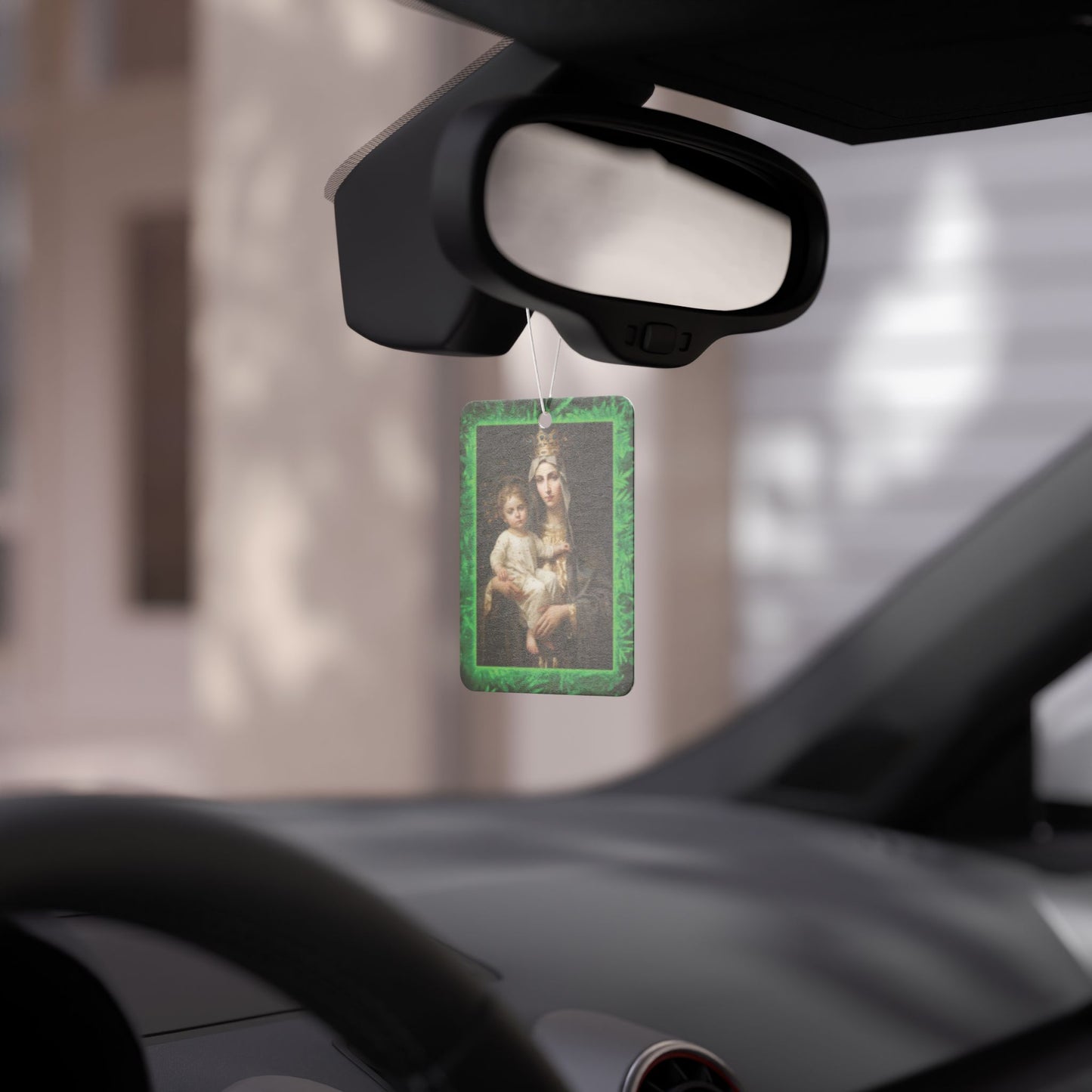 Car Air Freshener - Tropical GLOW Our Lady of Mt. Carmel, Religious