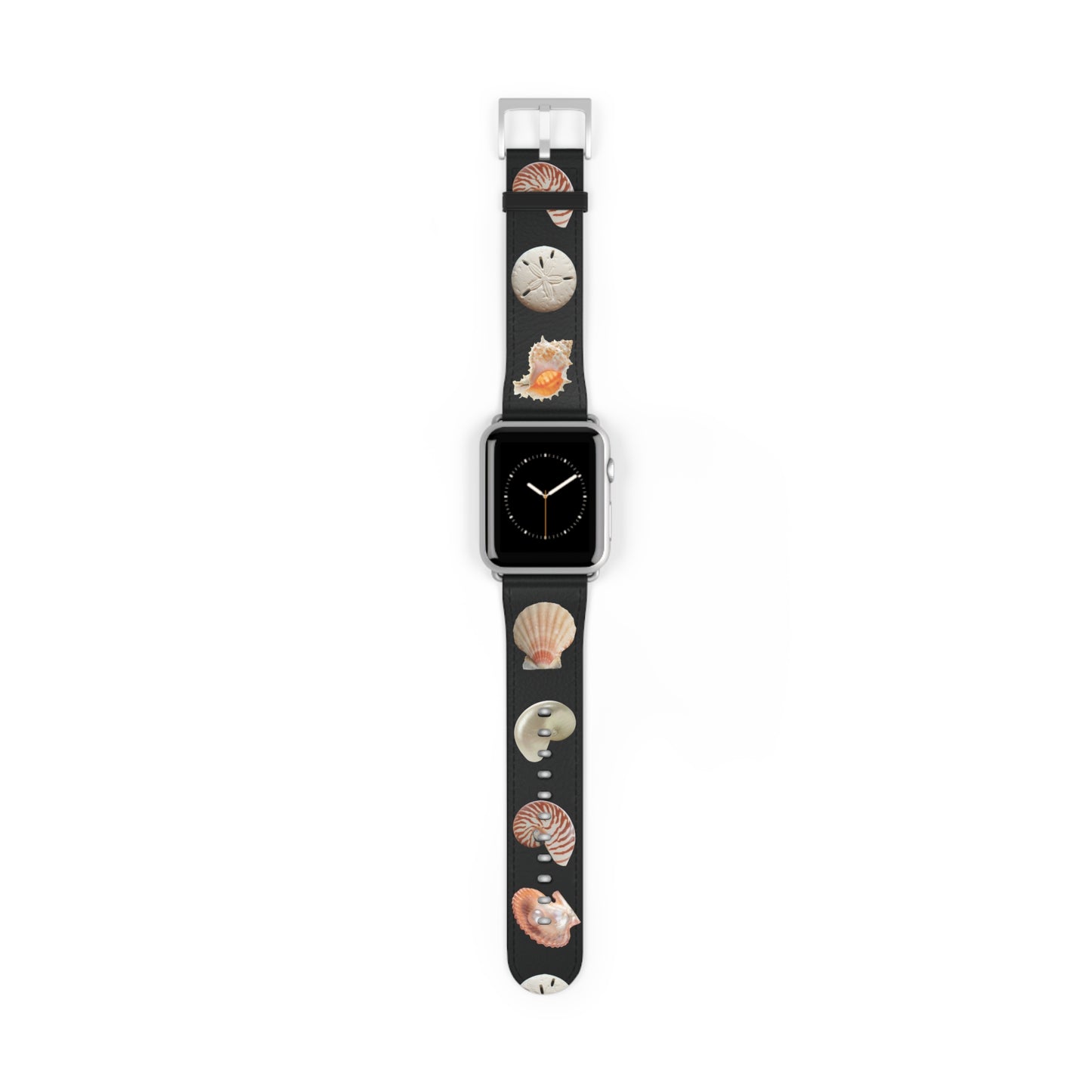 Apple Watch Band - Mixed REAL Seashells/Black