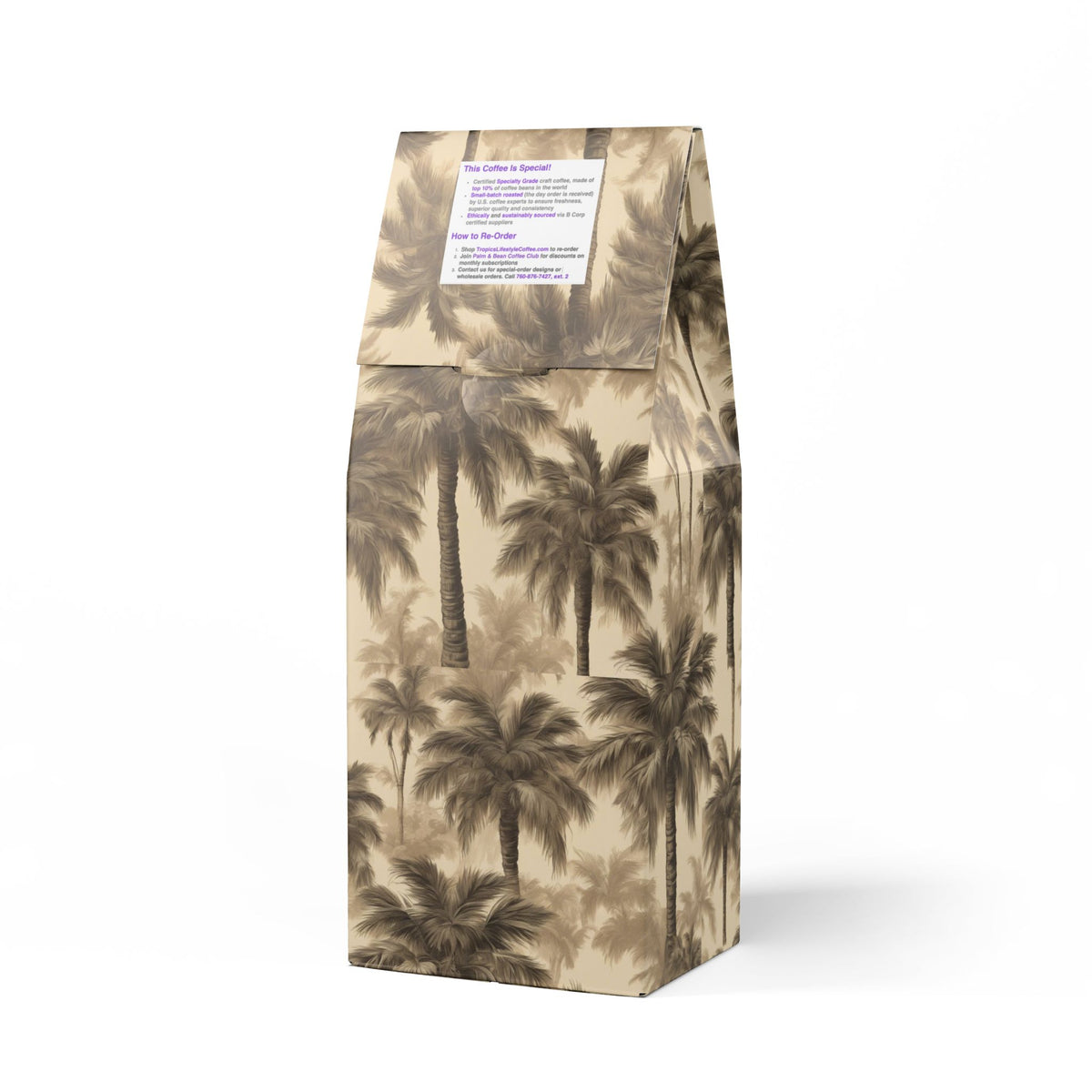Midnight Surf Blend™ (Medium-Dark Roast) Specialty Grade Craft Coffee / Lisa's Fluffy Palms