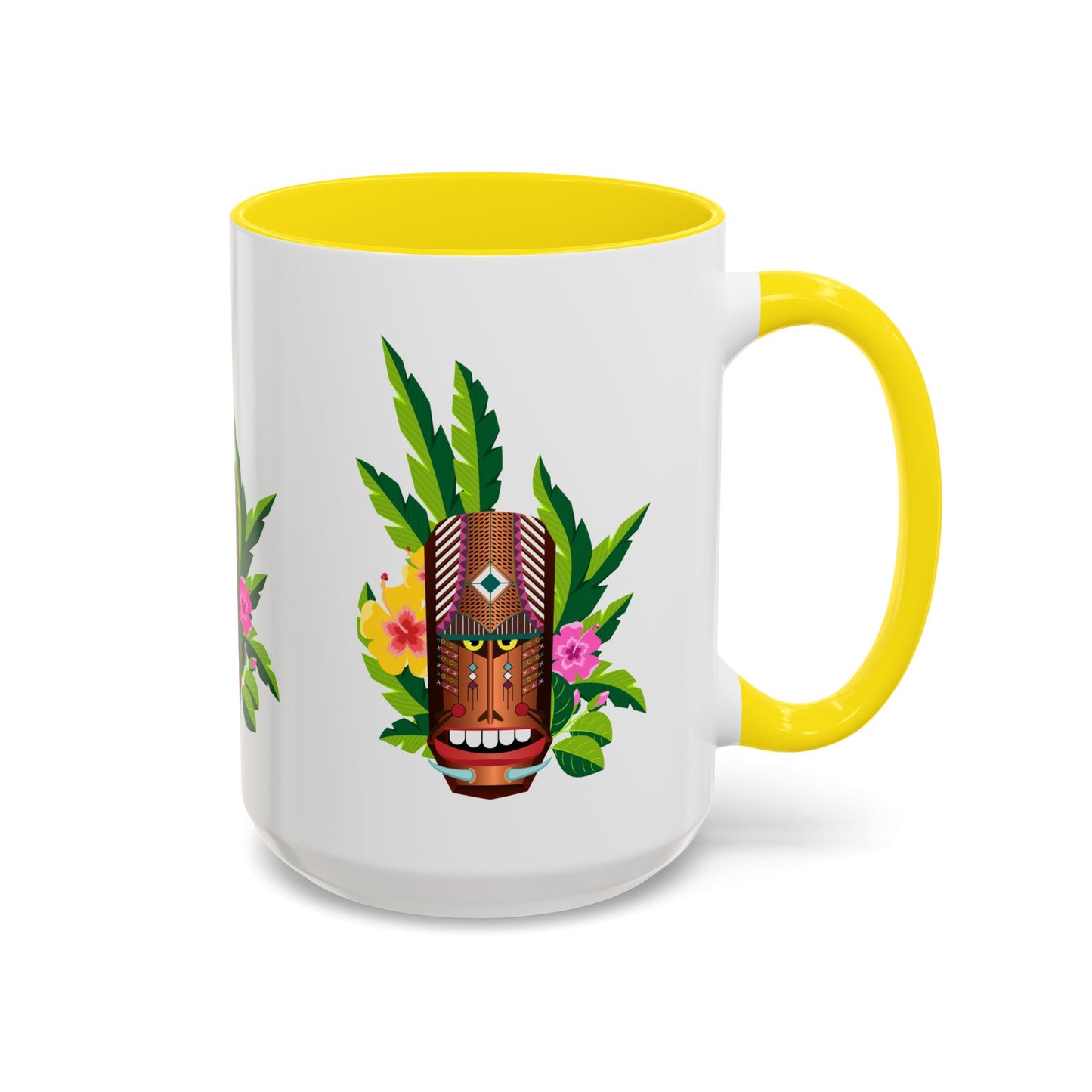 Accent Coffee Mug (11, 15oz), 8 Colors - Tiki Boss Loika