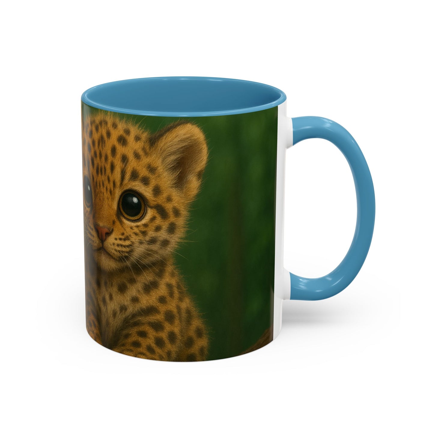 Accent Color Coffee Mug (11, 15oz), 8 Colors - Baby Jaguars